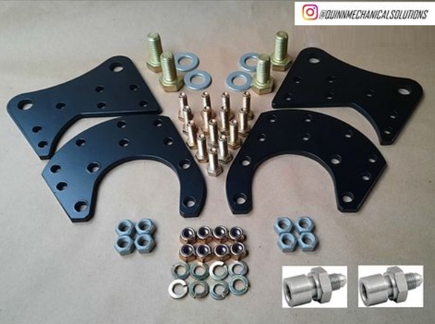 Rear Disc Brake Conversion Bracket Kit 9.25 Axle Dakota, Durango